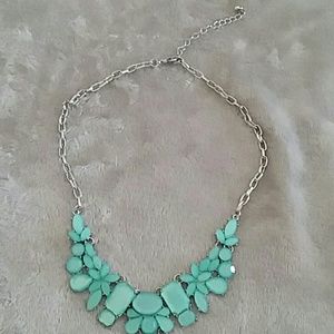 Jewelry - Aqua Seafoam Green Silvertone Necklace Jewelry - Aqua Seafoam Green Silvertone Necklace
